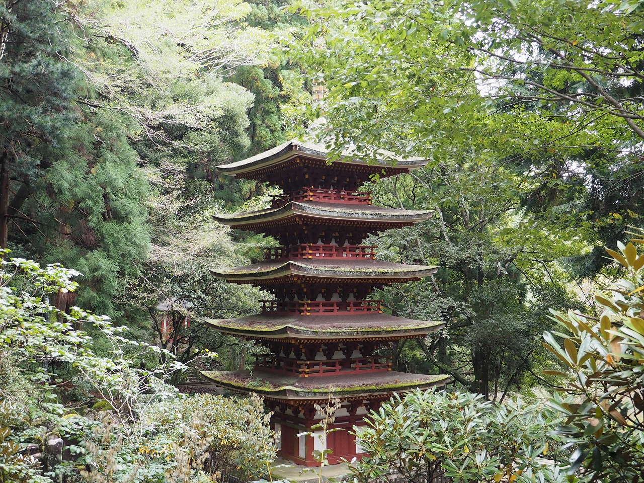 日本のどう ガラス建築、室生寺他計4点 日本のどう ガラス建築、